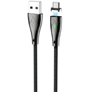 Кабель магнитный microUSB черный 1.2 м Hoco U75